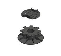 Verstelbare balkdrager met bovenplaat | 5-9 cm